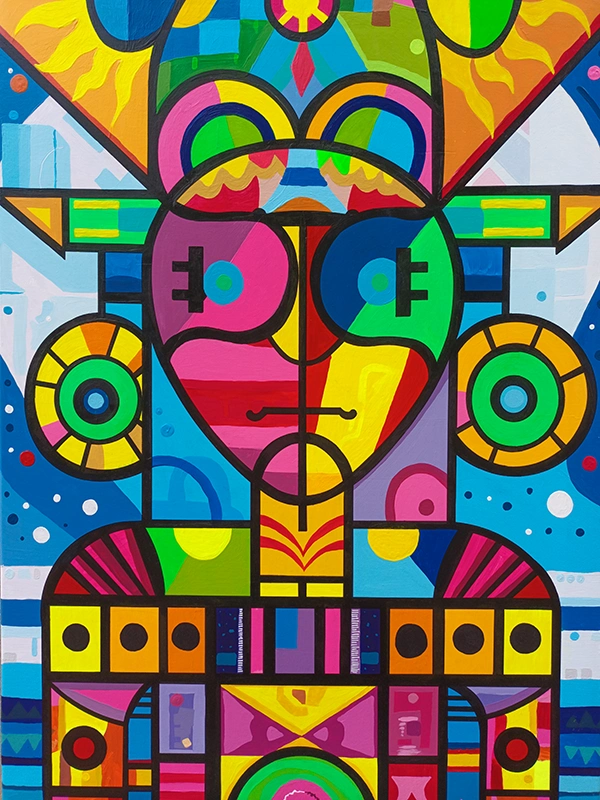 Abstract painting Acrylic 004 Fung Shwung