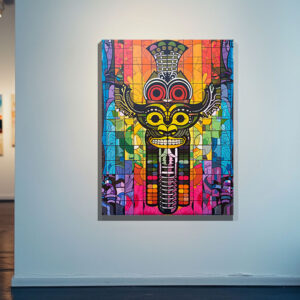 Lumina Samadhi – Symmetry of Lost Wonder • Acrylic on Canvas • 120 × 90 cm (47 × 35 in)