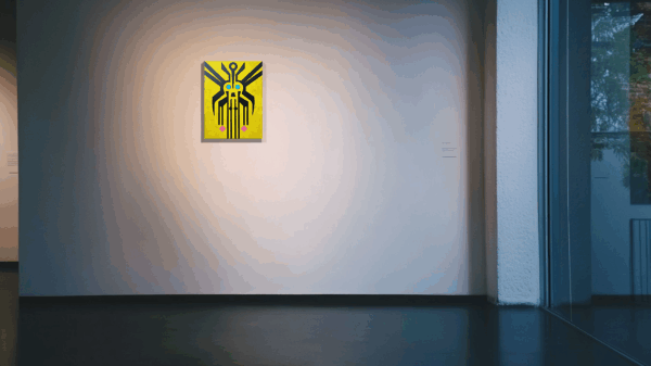 Solaria Aethra (Portal to Weightless Joy) – Acrylic on Canvas, 40×30 cm (16in X 12in) - Image 6