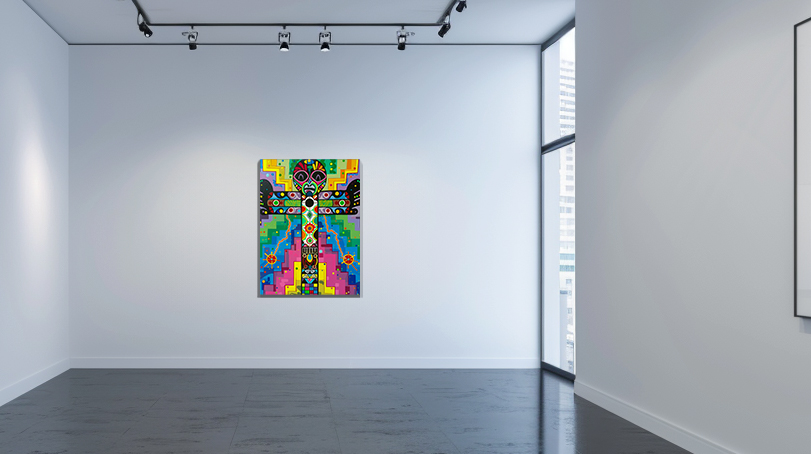 El Muchachos – The Friend Connector | 60 × 80 cm (24 x 32in) | Acrylic on Canvas