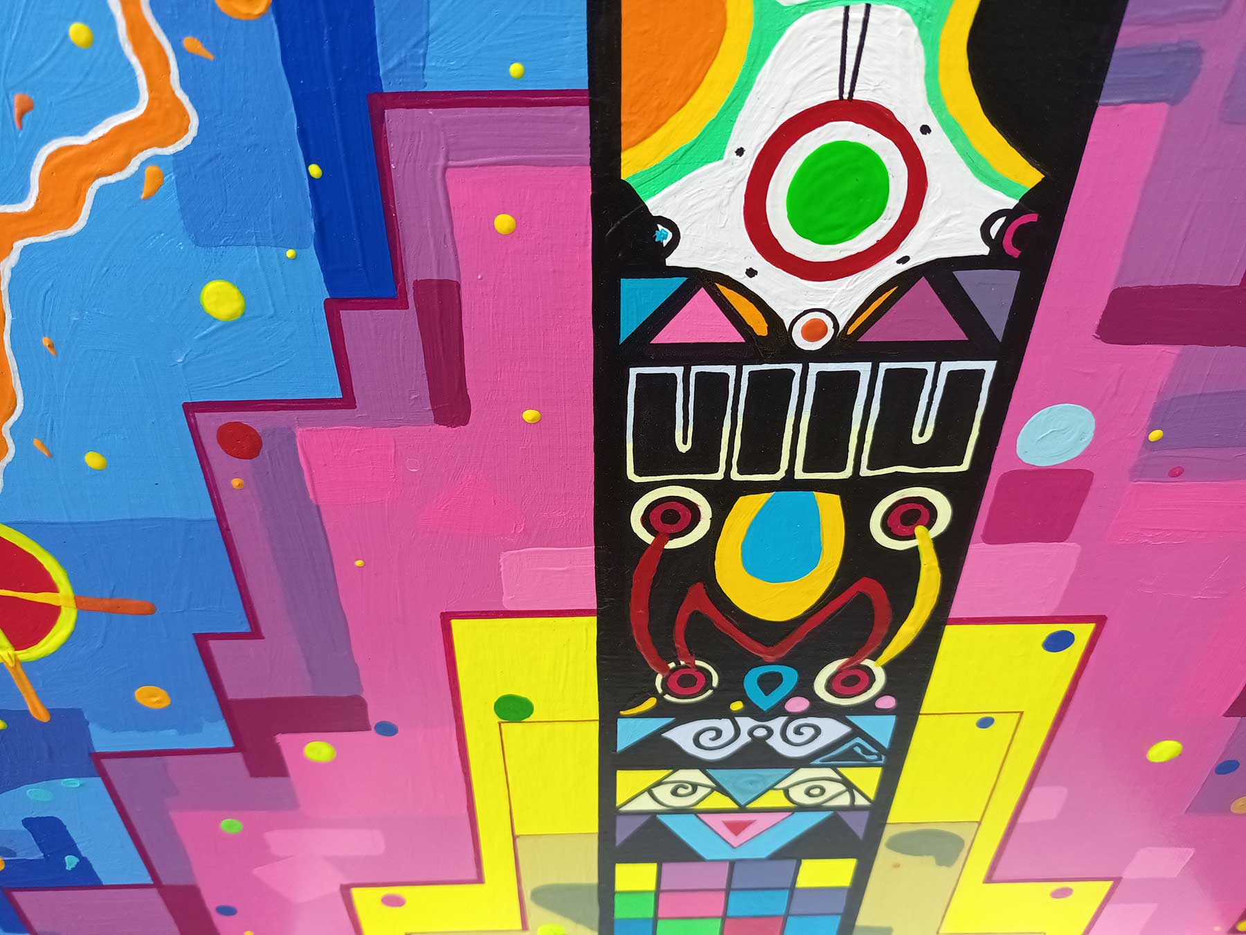 El Muchachos – The Friend Connector | 60 × 80 cm (24 x 32in) | Acrylic on Canvas - Image 4