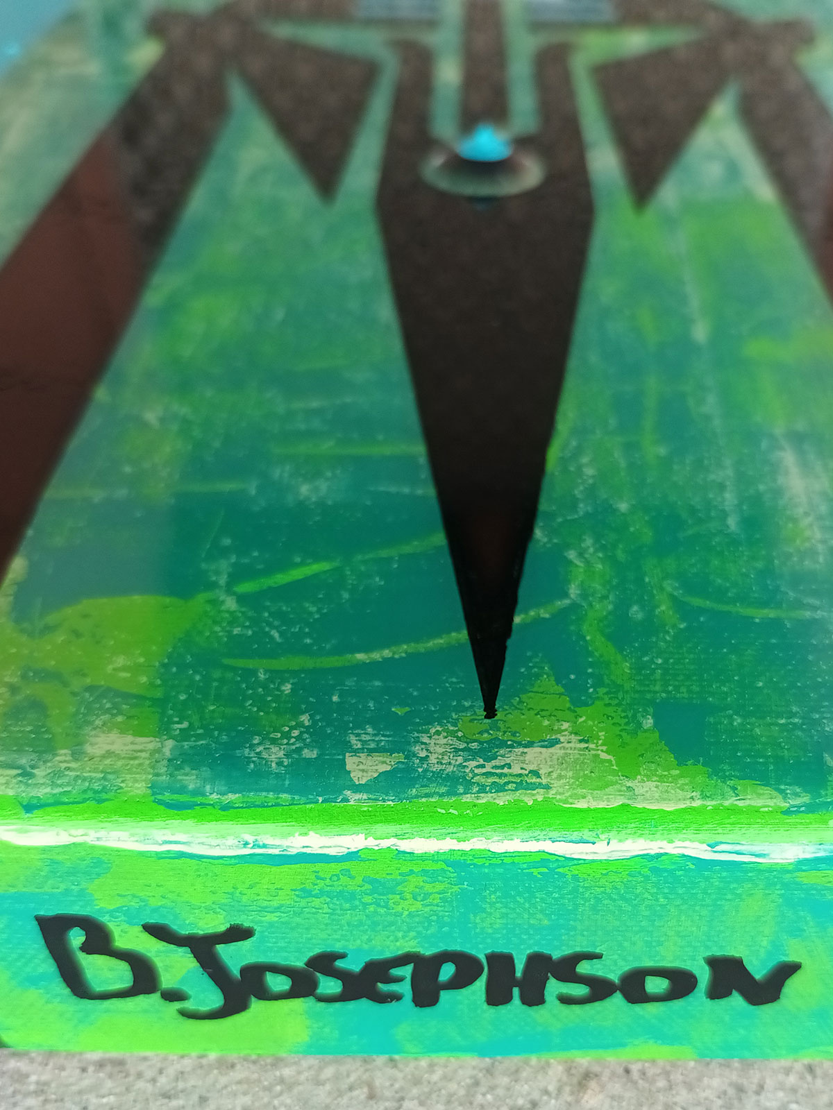 Imperium Viridis (Warden of Flourishing Ambition) – Acrylic on Canvas, 40×30 cm (16in X 12in) - Image 3