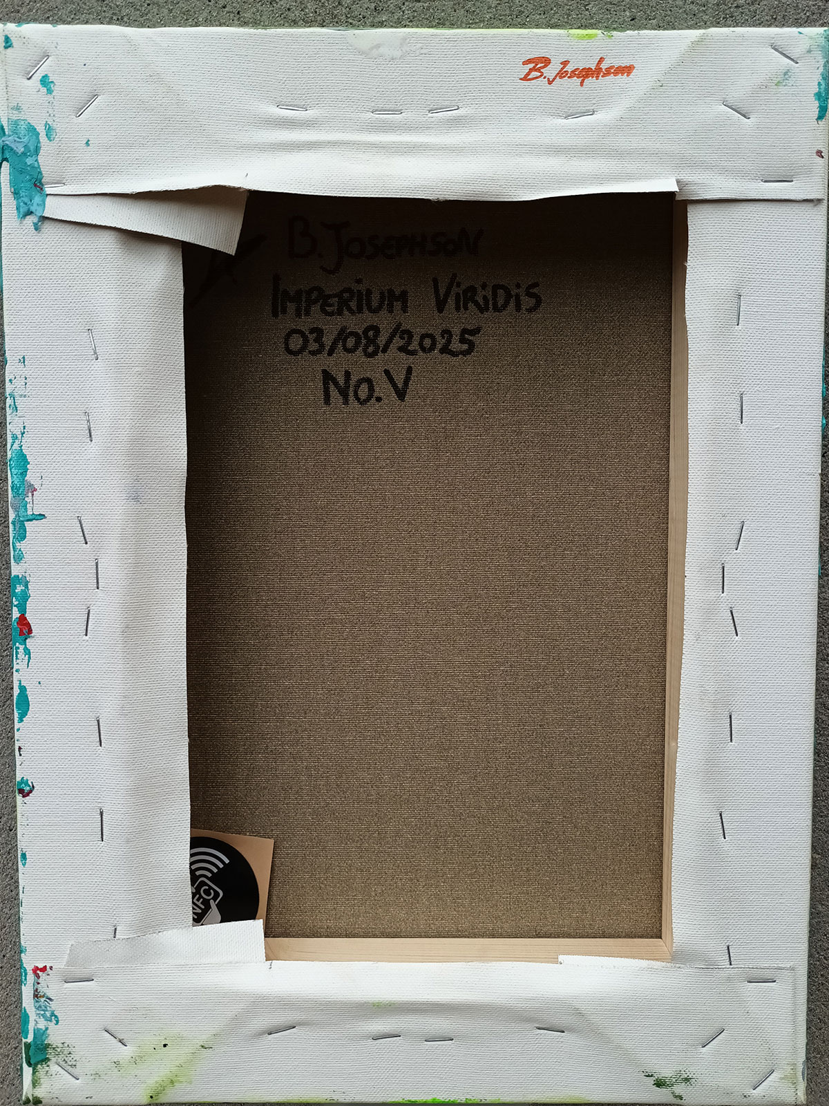 Imperium Viridis (Warden of Flourishing Ambition) – Acrylic on Canvas, 40×30 cm (16in X 12in) - Image 4