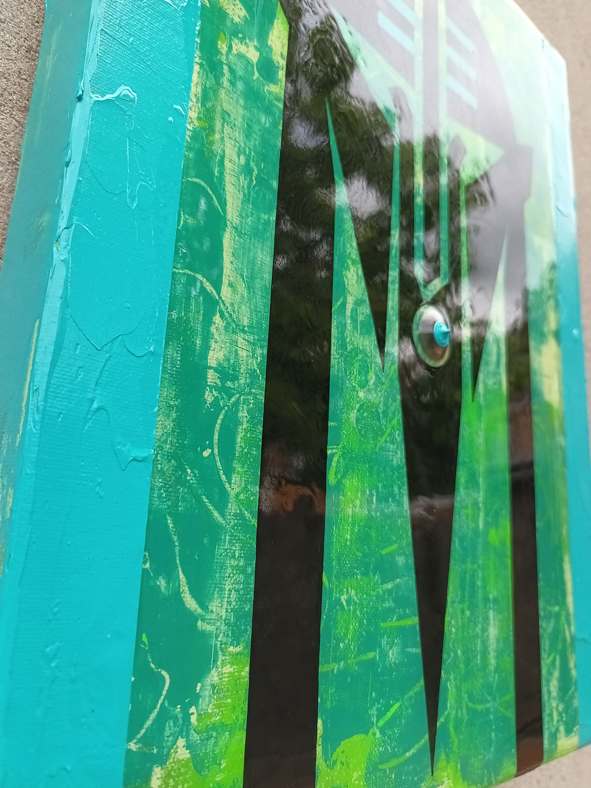 Imperium Viridis (Warden of Flourishing Ambition) – Acrylic on Canvas, 40×30 cm (16in X 12in) - Image 7