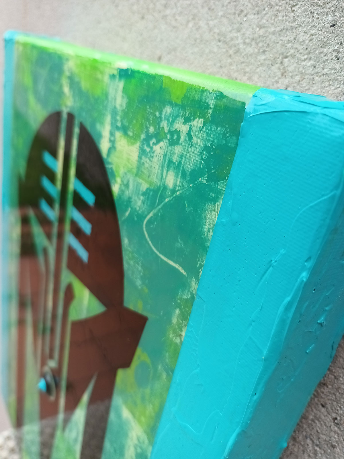 Imperium Viridis (Warden of Flourishing Ambition) – Acrylic on Canvas, 40×30 cm (16in X 12in) - Image 8